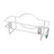 Winco WHW-10 Glove Box Holder - 10" x 3" x 5", Metal, White 1 image