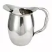 Winco WPB-2C 64 oz. Deluxe Bell Pitcher with Ice Guard, Heavy Weight S.Steel / Mirror Finish 1 image