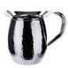 Winco WPB-2H 64 oz. Hammered Bell Pitcher, Heavy Weight Stainless Steel / Mirror Finish 1 image