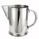 Winco WPG-64 64 oz. Stainless Steel Water Pitcher with Ice Guard / Mirror Finish 1 image