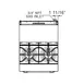 Dukers Appliance Co DCR24-4B 24" Gas Restaurant Range w/ (4) Open Burners, (1) Standard Oven, 162.000 BTU 6 image