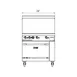Dukers Appliance Co DCR36-2B24GM 36" Gas Restaurant Range w/ (2) Open Burners, 24" Griddle, (1) Standard Oven, 157.000 BTU  5 image