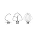KitchenAid KSM5TH3PSS Stainless Steel 3-Piece Kit for Tilt-Head Stand Mixers 1 image