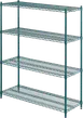 ATS GS1848-4 Heavy Duty Wire Shelving Kit w/ (4) 48"W x 18"D Shelves 1 image