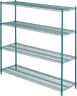 ATS GS1860-4 Heavy Duty Wire Shelving Kit w/ (4) 60"W x 18"D Shelves 1 image