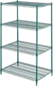 ATS GS2436-4 Heavy Duty Wire Shelving Kit w/ (4) 36"W x 24"D Shelves 1 image