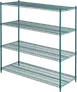 ATS GS2460-4 Heavy Duty Wire Shelving Kit w/ (4) 60"W x 24"D Shelves 1 image