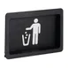 Dispense-Rite FMTD-1BT Built-In Trash Door, 7-1/2"H x 10-5/8"W x 2-1/4"D, Black Polystyrene 1 image
