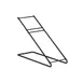 Dispense‑Rite WR‑STAND Angled Wire Stand, 11" H x 5‑3/4" W x 15" D, Black, WR‑3/4/5 Compatible 1 image