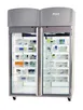 Migali EVOX-2PT-SH-LB-RC Refrigerator, 44.9 Cu Ft., 55" Glass Door, Stainless, White Interior 1 image