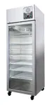 Migali G-1RG-HC Glass Refrigerator, 21.4 cu ft, SS Auto‑Defrost, 6 Shelves, 4 Casters, R290, 115V 1 image