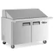 Coldline SMP48-T 48" 2-Section Mega Top Sandwich and Salad Prep Table, 18 Pans, Stainless Steel 1 image