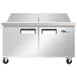 Coldline SMP60-T 60" 2-Section Mega Top Sandwich and Salad Prep Table, 24 Pans, Stainless Steel 1 image