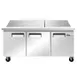 Coldline SMP72-T 71" 3-Section Mega Top Sandwich Prep Table, 30 Pans, Stainless Steel 1 image