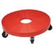 Micro Matic KD300 Red ABS Plastic Keg Dolly, 16-1/4" Diameter, 4"H, 250 lbs. 1 image