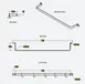 Serv-Ware SW1-60-CWP-8 Stainless Steel Wall-Mounted Pot Rack w/ 5 Double Prong Hooks 2 image