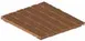 emuamericas E2057 Camaleon Modular Console System Add On, Small Shelf, Natural Teak Slats 1 image