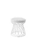 emuamericas E575 Re-Trouve Backless Stool, Outdoor/Indoor, Wrought Iron, E-Coated, Powder Coated, PVC Foot Caps 1 image
