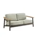 emuamericas E6046 Twins Sofa, 2-Seat, Outdoor/Indoor, Aluminum Slats, Powder Coated Aluminum Frame 1 image