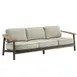 emuamericas E6047 Advanced Twins Sofa, 3-Seat, Outdoor/Indoor, Aluminum Slats, Powder Coated Aluminum Frame 1 image