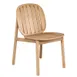 emuamericas E6051 Twins Stacking Side Chair, Outdoor/Indoor, FSC Natural Teak Slats, Wood Frame 1 image