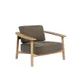 emu E6055 Twins Outdoor/Indoor 1-Seat Sofa, Teak Frame, FSC Teak Slats, Cushion Sold Separately 1 image