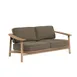 emu E6056 Twins Outdoor/Indoor 2-Seat Sofa, Teak Frame, FSC Teak Slats, Cushion Sold Separately 1 image
