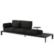 Emuamericas E765B Tami Lounge Sofa, Outdoor/Indoor, Slatted Bamboo, Aluminum Base 1 image