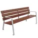 emuamericas U362 Ecosens Outdoor Bench, 71L x 29W x 33H, 100% Recycled Poly Slats, Ferrus Treated Steel Frame 1 image