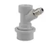 Krowne BC-903 Ball Lock Keg Coupler For Corny Kegs, Gray, 1/4" Flare Hose End 1 image
