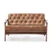 QA Group QALS-U341 Loveseat, Upholstered Seat & Back Cushions with Tufting, Sturdy Wood Frame, Customizable 1 image