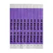 Winco WB-OVER21 - Maid Wristbands, 3/4"x9.5" Tyvek No-Tear, Seq., Over-21 Purple/Blk - 500/Pack 1 image