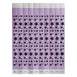 Winco WB-STARS Bar Wristbands, 3/4"W x 9.5"L Tyvek No-Tear Purple/Black Stars - 500/Pack 1 image