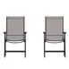 Flash Furniture 2-TLH-SC-044-BR-GG Paladin Folding Chair, 352 lb, Textilene Fabric, Brown, Set of 2 1 image