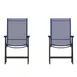 Flash Furniture 2-TLH-SC-044-NV-GG Paladin Folding Chair, Navy, 352 lb, Textilene Fabric, Steel Frame, Set of 2 1 image