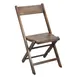 Flash Furniture 4-WFC-SLAT-AB-GG Folding Chair Set of 4, 500 lb. Weight Capacity, 16"W x 19.5"D x 29.5"H, Beechwood Frame, Black Finish 1 image
