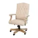 Flash Furniture 802-IV-GG Derrick Classic Executive Office Chair, Ivory, 300 lb, Adjustable Height 43-47in, Fabric Upholstery 1 image