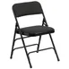 Flash Furniture AW-MC309AF-BLK-GG Hercules Series Black Folding Chair, Curved, Triple Braced, Double Hinged, Metal, 2 per Order 1 image