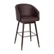 Flash Furniture AY-1928-30-BR-GG Margo Bar Stool – 30” Seat Height, Brown Leather, Beechwood Legs, Accents 1 image