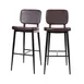 Flash Furniture AY-S01-BR-GG Kenzie Barstool, 31" Height, Brown Seat & Back, Powder‑Coated Frame, Floor Glides 1 image