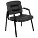Flash Furniture CH-197221X000-BK-GG Darwin Armchair, 250 lb. Capacity, Black LeatherSoft Upholstery, Tufted Back & Seat 1 image