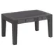 Flash Furniture DAD-SF2-T-DKGY-GG Outdoor Coffee Table, 27.75x19.75, Dark Gray, Faux Rattan, Resin Frame 1 image