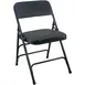 Flash Furniture DPI903F-BLKBLK Advantage Folding Chair, 300 lb. Weight Capacity, Black Fabric Upholstered 1 image