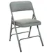 Flash Furniture DPI903F-GG Advantage Folding Chair, 300 lb. Weight Capacity, Grey Fabric Upholstered 1 image