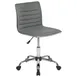 Flash Furniture DS-512B-LTGY-GG Alan Swivel Task Chair, 31-1/4 to 36in Height, 250 lb, Low Back, Vinyl Upholstery, Light Gray 1 image
