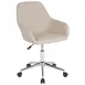 Flash Furniture DS-8012LB-BGE-F-GG Cortana Mid-Back Office Chair, 16.5-21.5in Seat Height, 250lb Capacity, Beige Fabric 1 image