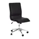 Flash Furniture GO-21111-BK-GG Madigan Mid-Back Office Chair, 18-22" Adjustable Seat Height, 300 lb. Capacity, LeatherSoft Upholstery, Chrome Base 1 image