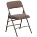Flash Furniture HA-MC309AF-BGE-GG Hercules Series 300 lb. Folding Chair, Beige Fabric Upholstered Seat & Back, 18 Gauge Steel Frame 1 image