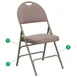 Flash Furniture HA-MC705AF-3-BGE-GG Hercules Series Extra Large Folding Chair, 300 lb. Capacity, Beige Fabric Upholstery, 18 Gauge Steel Frame 1 image