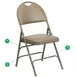 Flash Furniture HA-MC705AV-3-BGE-GG Hercules Series Extra Large Folding Chair, 300 lb, Beige Vinyl, 18 Gauge Steel 1 image